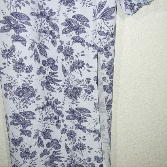NWT Hill House Lilac Tonal Floral The Simone Maxi Dress Size Medium - Picture 4 of 11